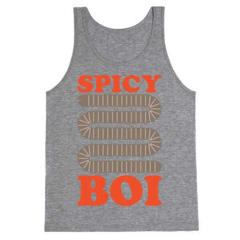Spicy Boi Worm Parody Tank Top