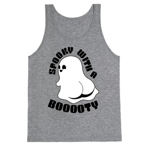 Spooky With A Booooty Ghost Tank Top