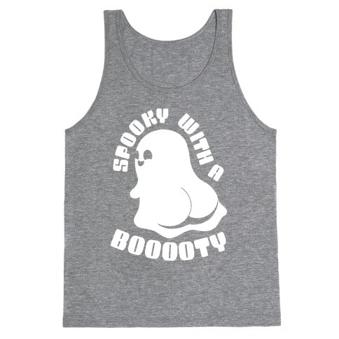 Spooky With A Booooty Ghost Tank Top