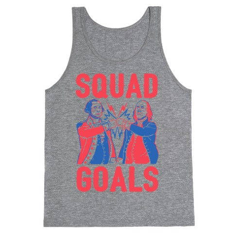 Squad Goals George Washington & Benjamin Franklin (cmyk) Tank Top