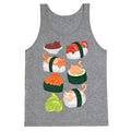 Sushi Cats Pattern Tank Top