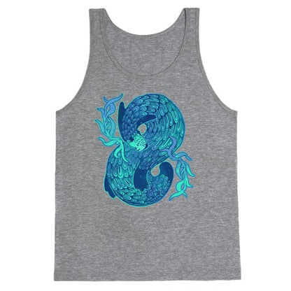 Swirling Wave Otter Tank Top