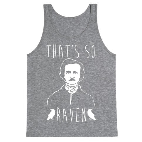 That's So Raven Parody White Print Tank Top