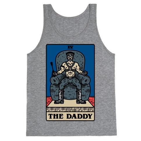 The Daddy Tarot Card Parody Tank Top