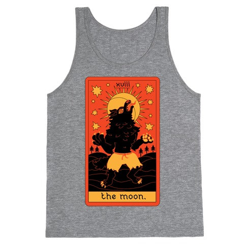 The Moon Werewolf Tarot Tank Top