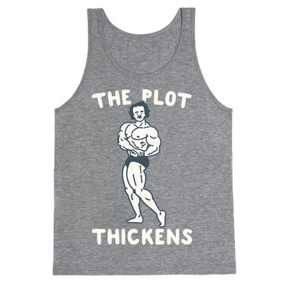 The Plot Thickens Poe Parody Tank Top