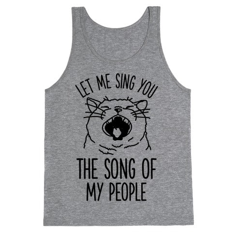 The Song Of My People Cat Tank Top