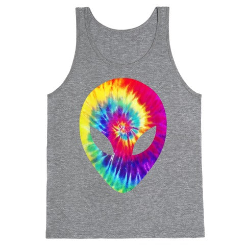 Tie Dye Alien Head Tank Top