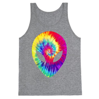 Tie Dye Alien Head Tank Top