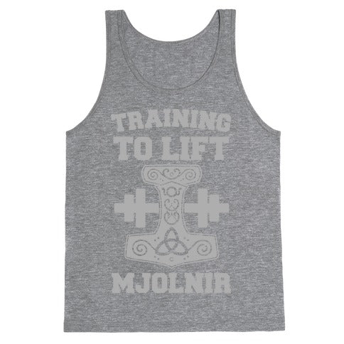 Training to Lift Mjolnir Tank Top