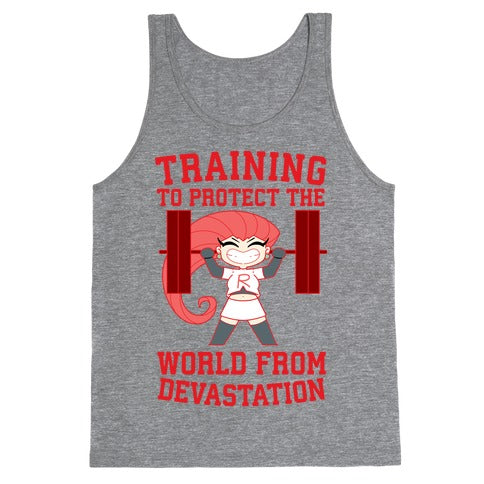 Training To Protect Our World From Devastation Tank Top