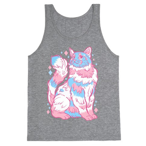 Transgender Pride Cat Tank Top
