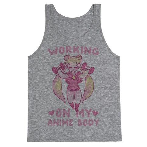 Working On My Anime Body Tank Top