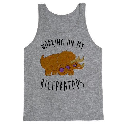 Working on My Bicepratops Tank Top