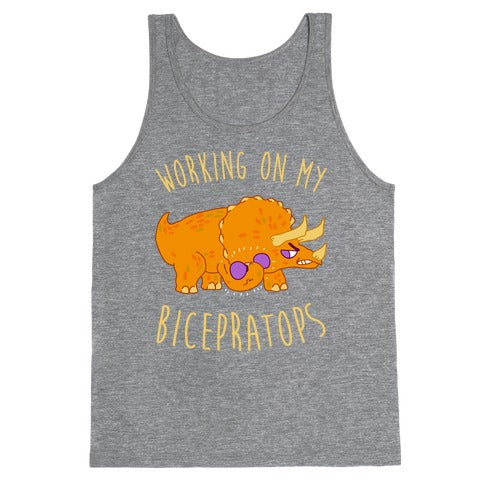 Working on My Bicepratops Tank Top