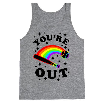 You're Out (Gay Baseball Pride) Tank Top