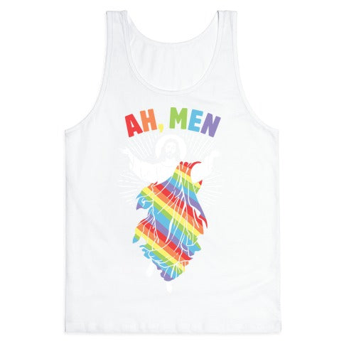 Ah, Men Gay jesus Tank Top