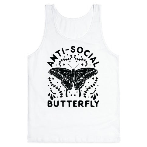 Anti-Social Butterfly Tank Top