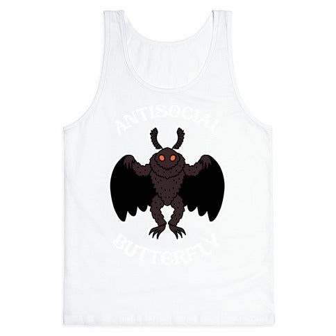  Antisocial Butterfly Mothman Tank Top