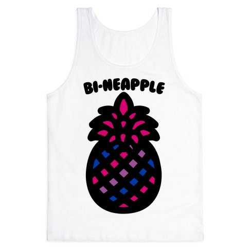 Bi-Neapple Bisexual Pride Pineapple Parody Tank Top