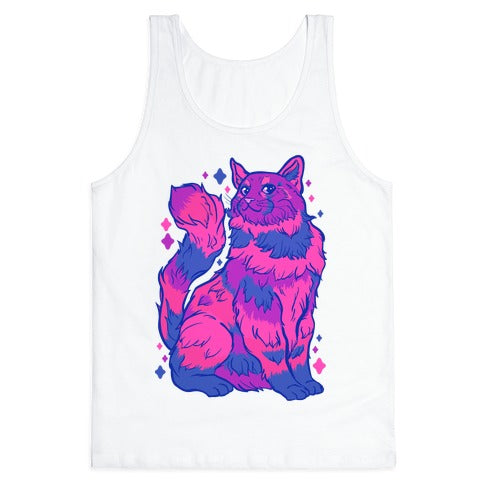 Bisexual Pride Cat Tank Top