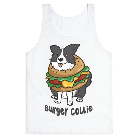 Burger Collie Tank Top