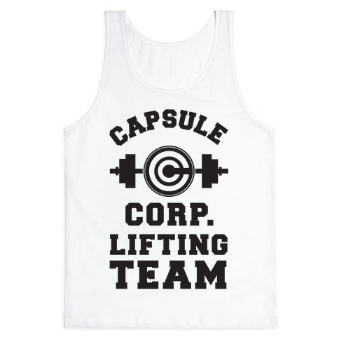 Capsule Corp. Lifting Team Tank Top