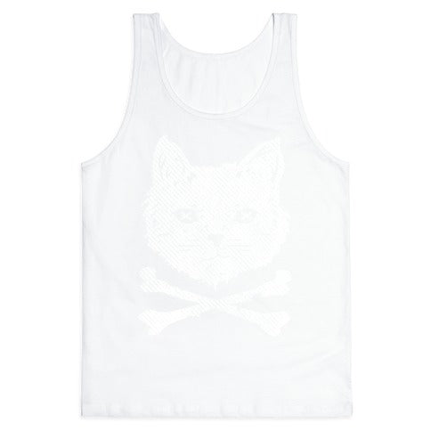 Cat and Cross Bones Tank Top