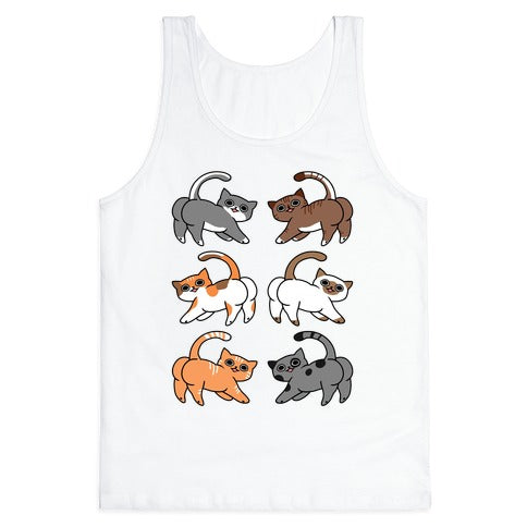 Cats With Buttcheeks Tank Top