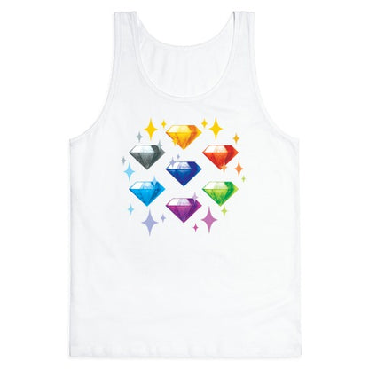 Chaos Emeralds Pattern Tank Top