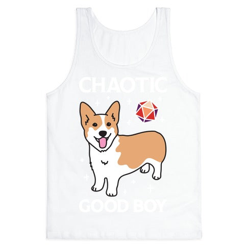 Chaotic Good Boy Corgi Tank Top