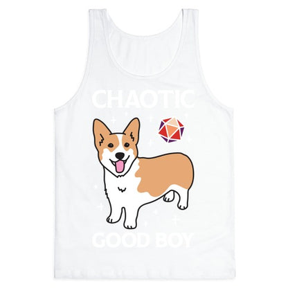 Chaotic Good Boy Corgi Tank Top