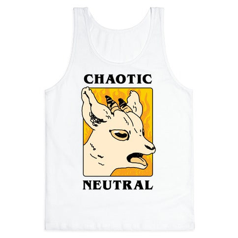 Chaotic Neutral Goat Tank Top