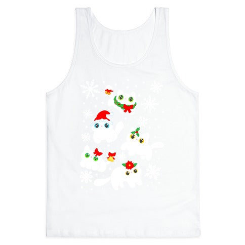 Christmas Cats Pattern Tank Top