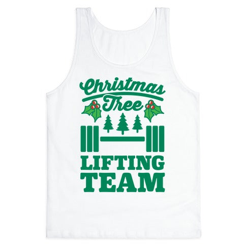 Christmas Tree Lifting Team Tank Top