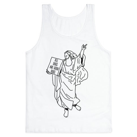 Commandments All Dogs are Good Dogs Tank Top