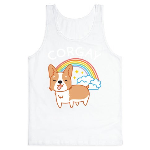Corgay Gay Corgi  Tank Top