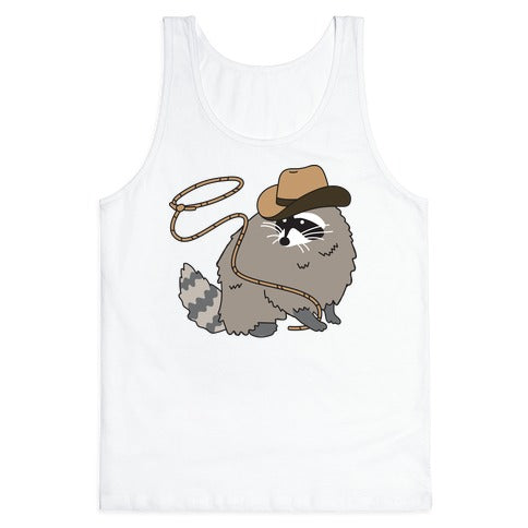 Cowboy Raccoon Lasso Tank Top