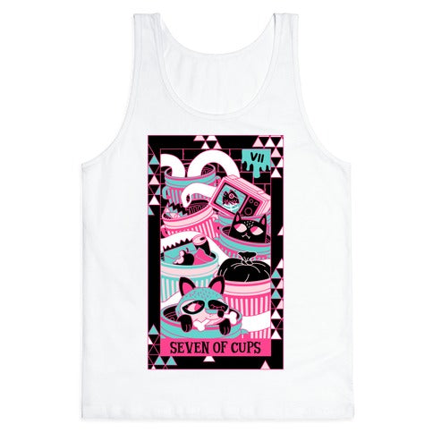 Creepy Cute Tarots: Seven Of Cups Tank Top