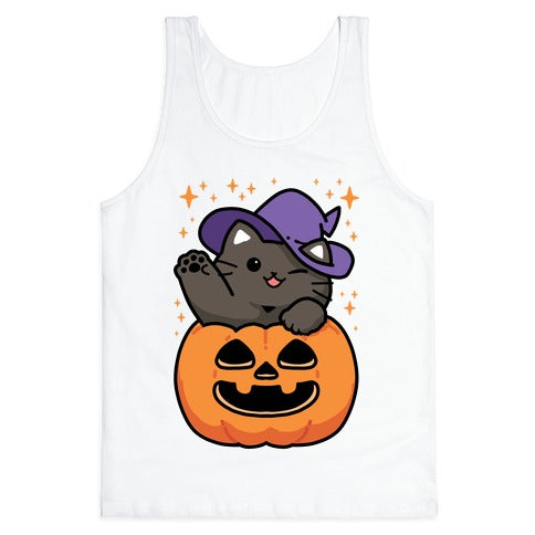 Cute Halloween Cat Tank Top