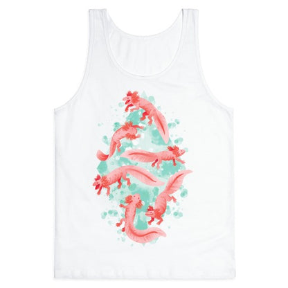 Cute Pastel Axolotls Tank Top
