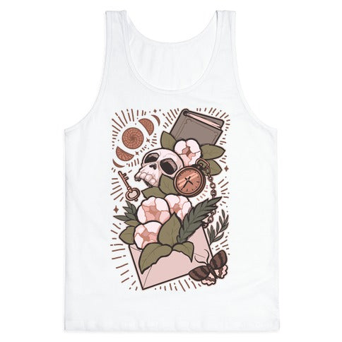 Dark Academia Letter Tank Top