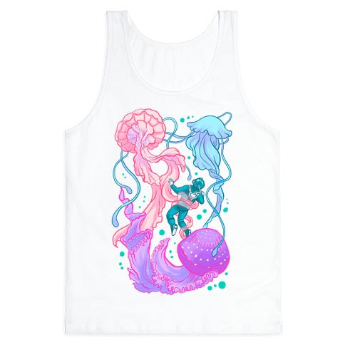 Deep Sea Diver & Jellyfish Tank Top