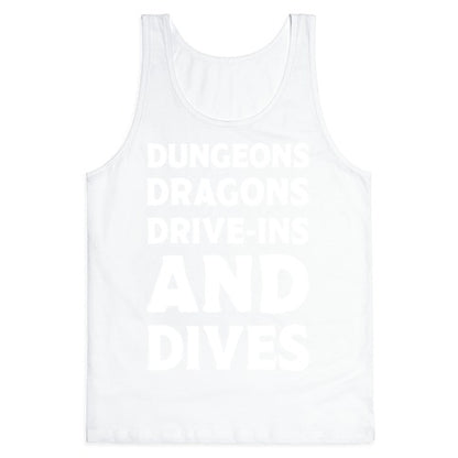 Dungeons Dragons Drive-ins And Dives Tank Top