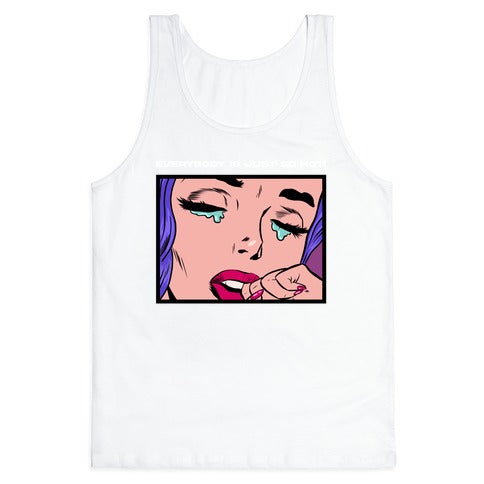 Everybody Is Just So Hot! (A Bisexual Comic) Tank Top