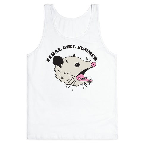 Feral Girl Summer Opossum Tank Top