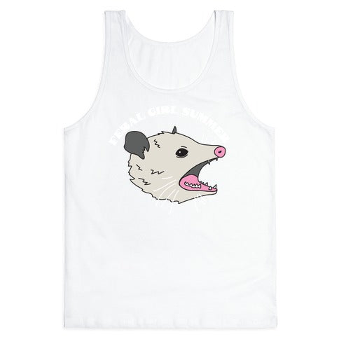 Feral Girl Summer Opossum Tank Top