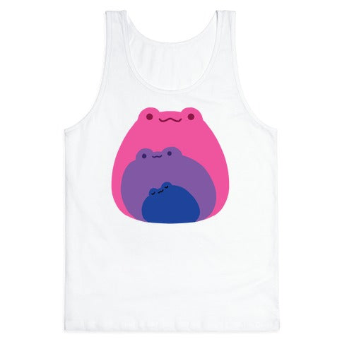 Frogs In Frogs In Frogs Bisexual Pride Tank Top