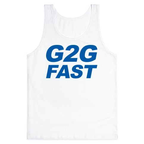 G2G Fast Sonic Parody Tank Top