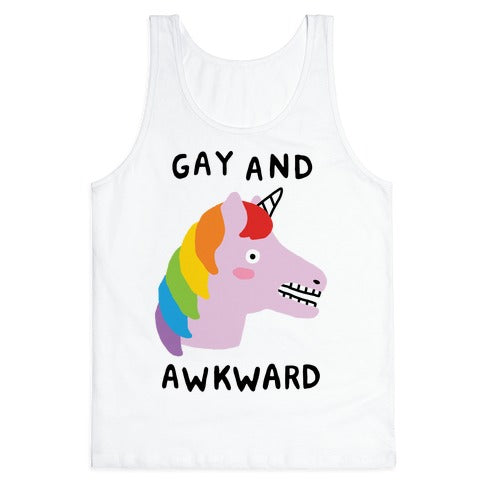 Gay And Awkward Tank Top